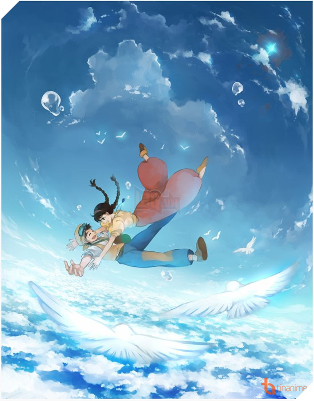 Loạt fanart dễ thương hết nấc của các cặp đôi được yêu thích nhất phim hoạt hình nhà Ghibli Phần 1  15