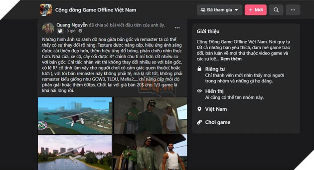 Game thủ Việt cảm thấy không hài lòng với nền đồ họa của bộ ba GTA Remastered sắp ra mắt 4