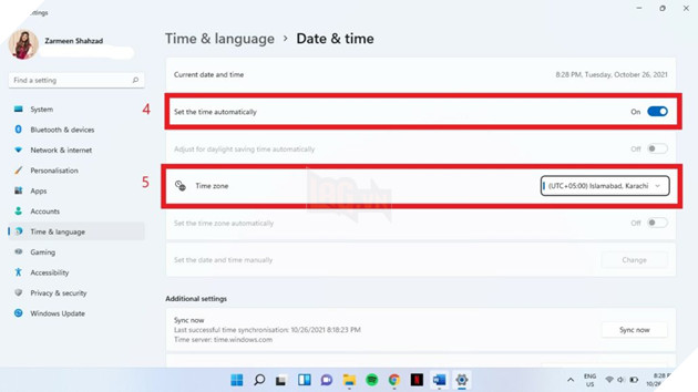 Cách thay đổi múi giờ trên Windows 11 5