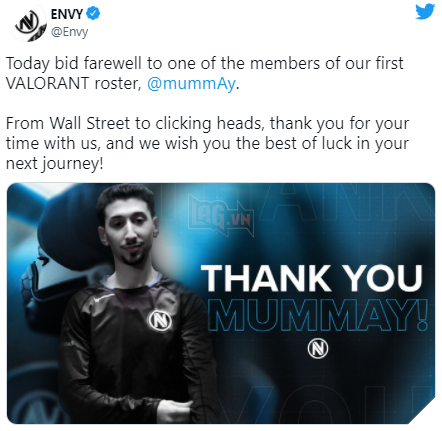 Team Envy chia tay công thần mummAy 3