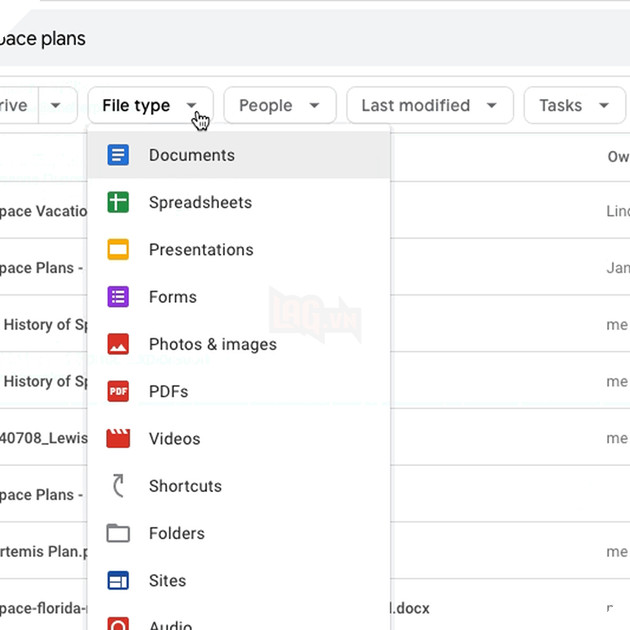  Search Chip' mới của Google Drive giúp bạn tinh chỉnh kết quả tìm kiếm của mình 3