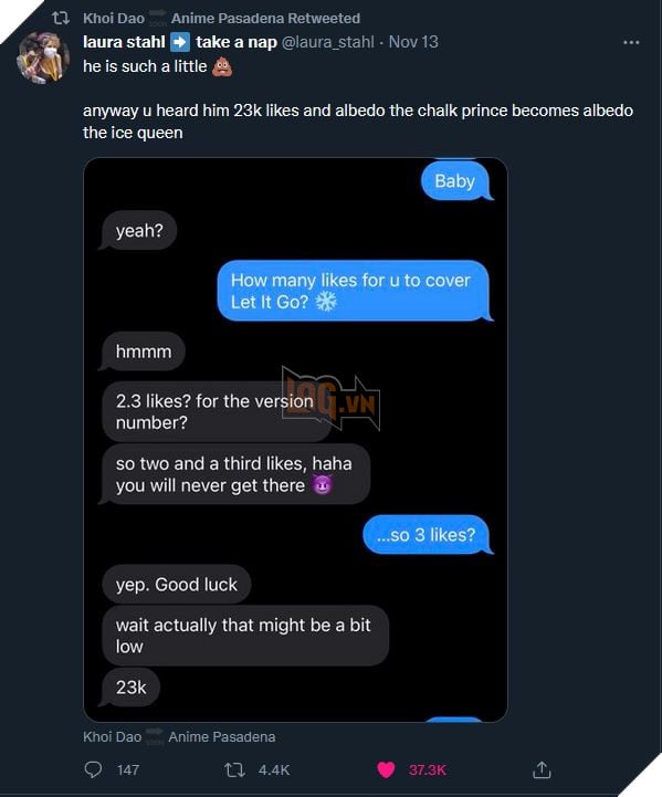 Genshin Impact: Khôi Đào - VA Albedo thua cược với fan và chuẩn bị cover Let It Go theo update 2.3 2