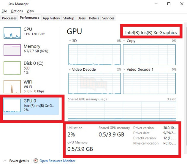 Cách nhận diện card đồ họa trên máy tính Windows 10/11 5