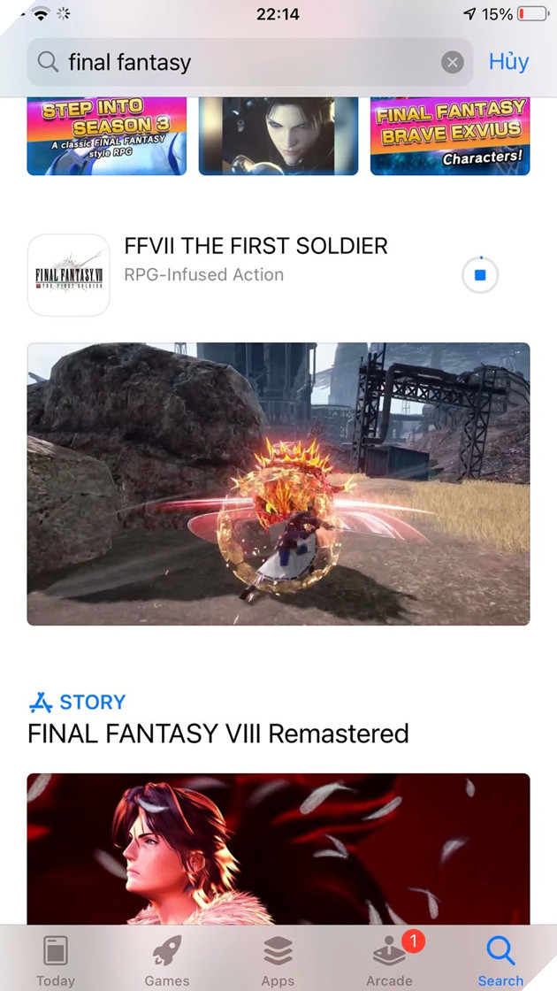Hướng dẫn tải trước siêu phẩm Final Fantasy VII: The First Soldier ngay trên iOS 7