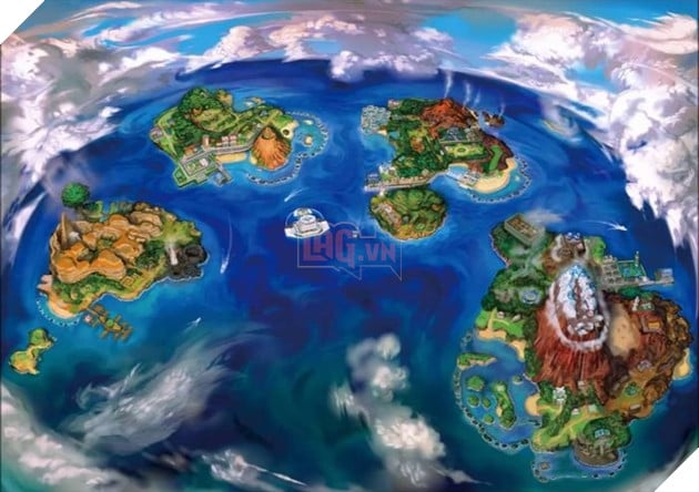 Các vùng lãnh thổ trong Pokemon và mối liên kết của chúng với nhau 5