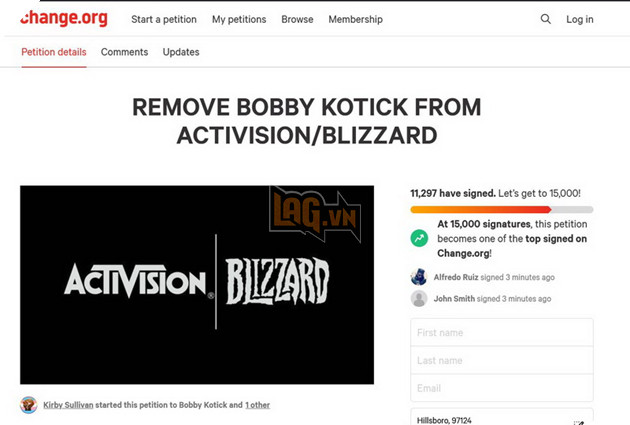 Hơn 1000 nhân viên Activision Blizzard ký tên kêu gọi đuổi việc CEO Bobby Kotick ngay lập tức 3