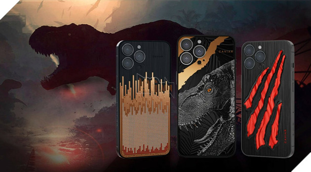 iPhone 13 Pro Max được đính một chiếc răng T-Rex ở mặt sau với giá 9.150 USD 