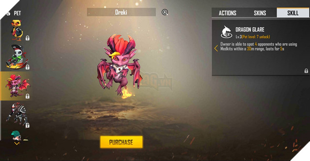 Free Fire 5 con pet tốt nhất để kết hợp với nhân vật D-Bee 2