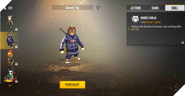 Free Fire 5 con pet tốt nhất để kết hợp với nhân vật D-Bee 3