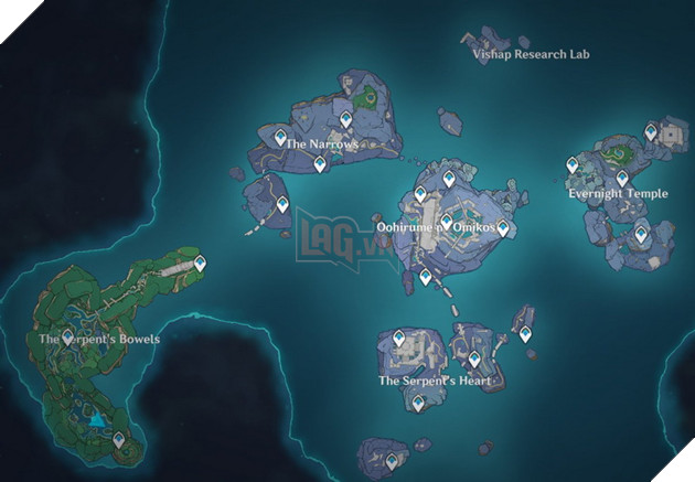 Genshin Impact: Leaker hé lộ toàn bộ bản đồ Enkonomiya Uyên Hạ Cung khổng lồ 2
