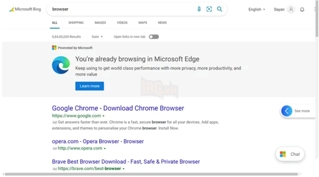 Microsoft Edge đang cố gắng ngăn mọi người tải xuống Google Chrome 6