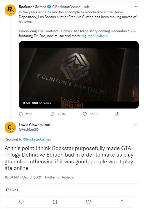 Game thủ mong chờ GTA 6, Rockstar Games công bố bản mở rộng cho GTA Online 2