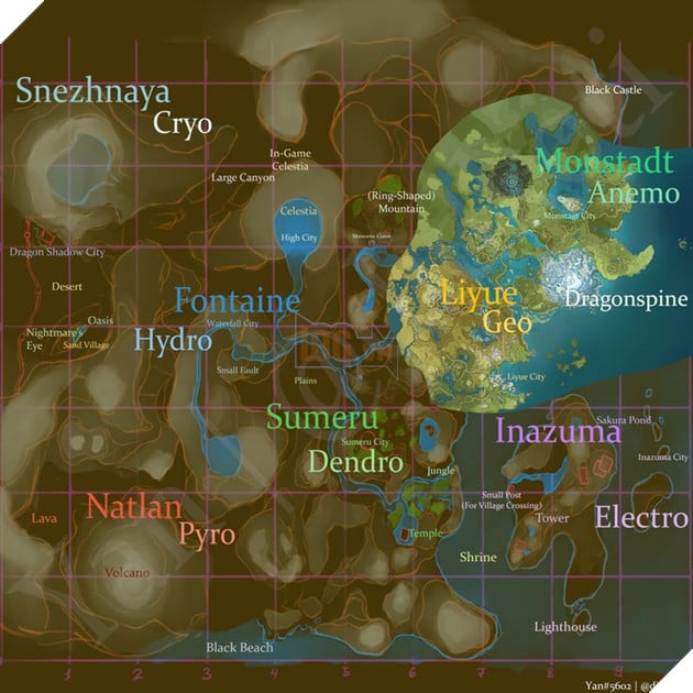Genshin Impact: Leaker hé lộ lại chi tiết toàn bộ bản đồ của Teyvat từ Closed Beta đầu tiên 5