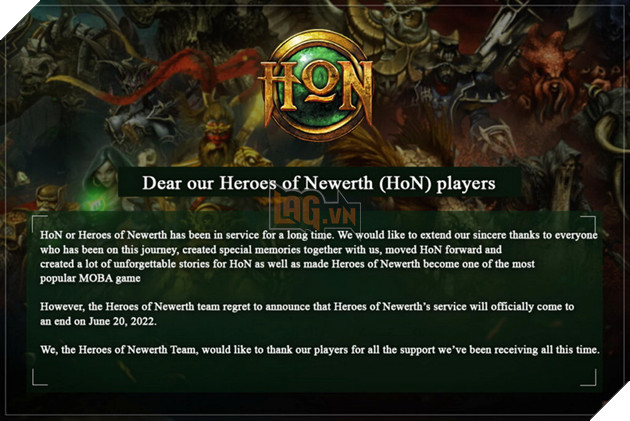 Heroes of Newerth - Một trong những tựa MOBA đầu tiên sẽ chính thức đóng cửa vào năm 2022 2