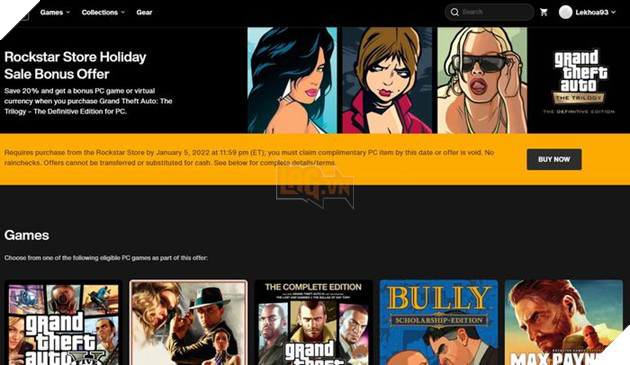 Rockstar tặng game cho bất kì ai sẵn sàng mua GTA Trilogy Definitive Edition trên PC 2