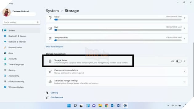 Hướng dẫn cài đặt từ động dọn sạch thùng rác trên Windows 11 3