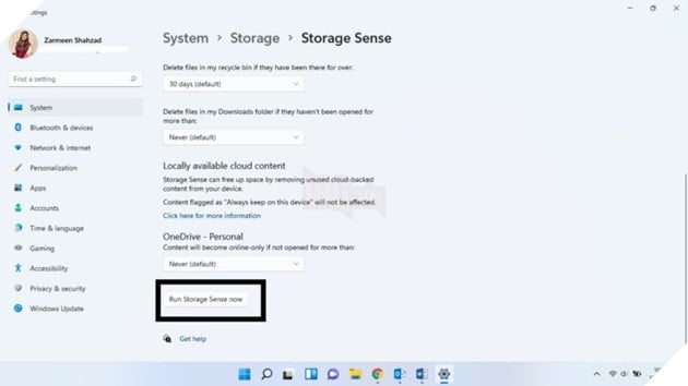 Hướng dẫn cài đặt từ động dọn sạch thùng rác trên Windows 11 8