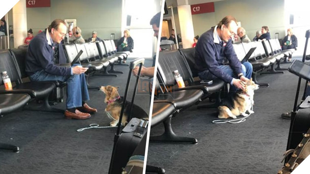 Khoảnh khắc ấm áp của Cora tại sân bay