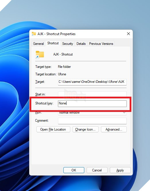 Hướng dẫn tạo phím tắt để mở thư mục trên Windows 11 4