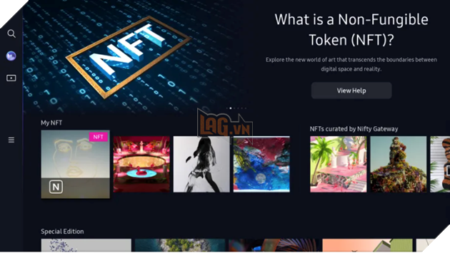 Samsung đang thêm NFT vào smart TV mới của mình