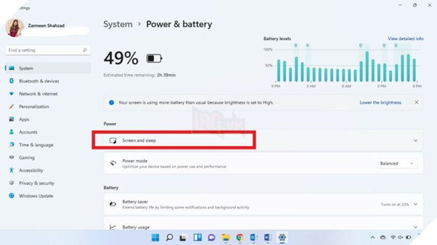 Hướng dẫn cách tắt chế độ ngũ trên máy tính Windows 11 3