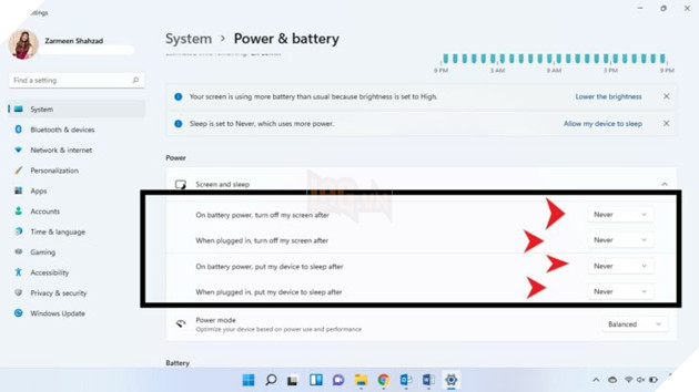 Hướng dẫn cách tắt chế độ ngũ trên máy tính Windows 11 4