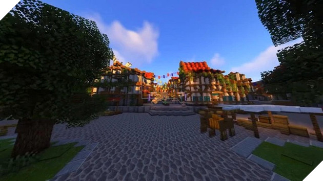 Nhóm game thủ dành 400 giờ để tái hiện thành Mondstadt của Genshin Impact ngay bên trong Minecraft 6