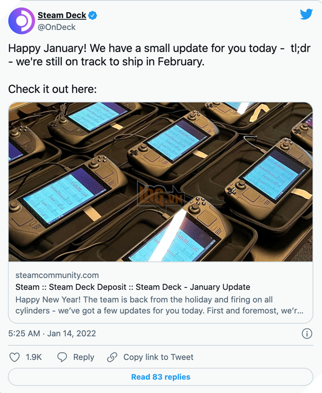Valve cho biết Steam Deck đang trên đà xuất xưởng vào cuối tháng 2 2