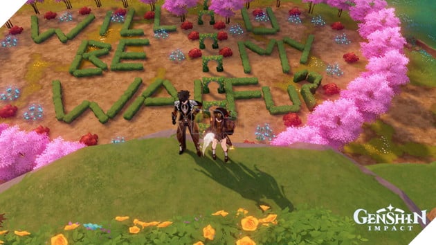 Game thủ Genshin Impact mượn game cầu hôn bạn gái bằng cách không thể nào độc đáo hơn 4