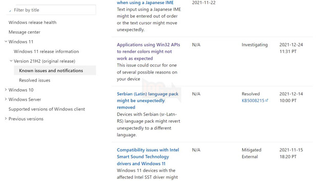 Các sự cố phổ biến nhất của Windows 11 và cách khắc phục 7