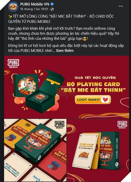 PUBG Mobile VN ra mắt bộ boardgame đặc sắc, gây sốt giới trẻ mùa Tết