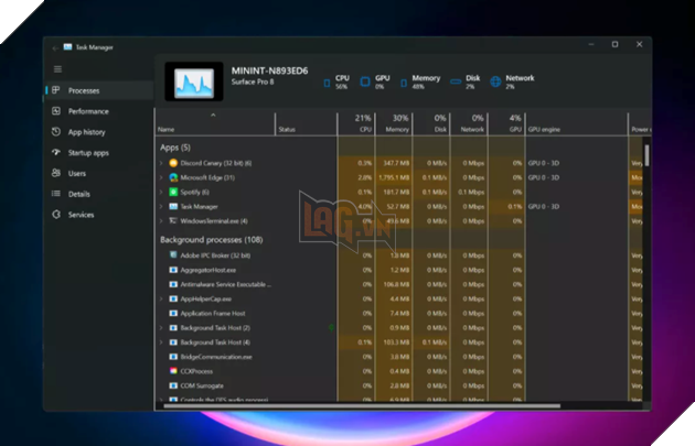 Microsoft đang đưa Task Manager được thiết kế lại lên Windows 11