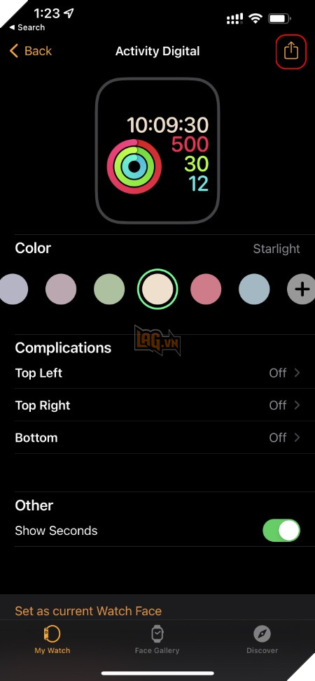 Cách chia sẻ mặt đồng hồ của bạn từ Apple Watch và iPhone 6