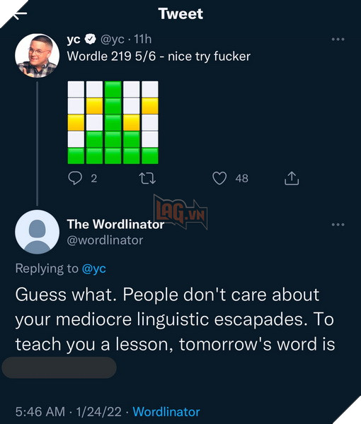 Game thủ Wordle cay cú tung Bot cho biết kết quả game ngày mới cho mọi người bớt khoe trên mạng xã hội 3