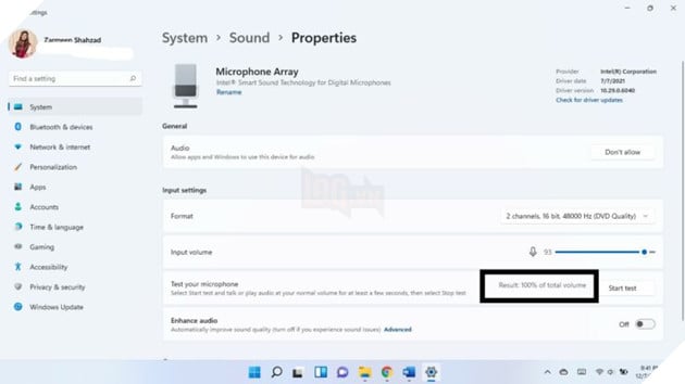 Hướng dẫn cách kiểm tra micrô trên máy Windows 11 6
