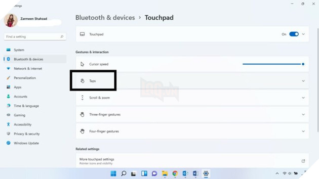 Cách tắt tính năng Tap to Click trên laptop Windows 11 5