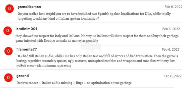 Dying Light 2 nhận hàng loạt đánh giá tiêu cực chỉ vì không hỗ trợ....tiếng Ý 3
