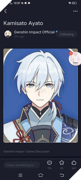 Genshin Impact: Mihoyo lỡ tay đăng ảnh Ayato cũ lên trang chính thức, lập tức xóa post nhưng quá trễ 3