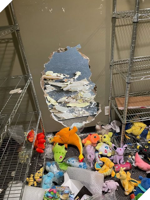  Money Heist đời thật: tên trộm đục tường cửa hàng, lấy đi số thẻ bài Pokémon trị giá hơn 5 tỉ đồng 2