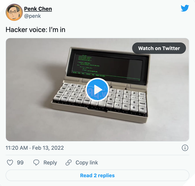 Máy tính siêu nhỏ tự chế này được trang bị cả bàn phím cơ độc đáo 2