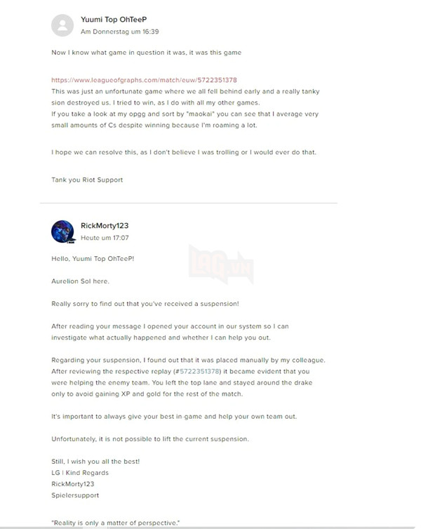 LMHT: Lạm dụng lối chơi Hỗ trợ Trừng Phạt quá nhiều, nam game thủ nhận trái đắng từ Riot Games 4