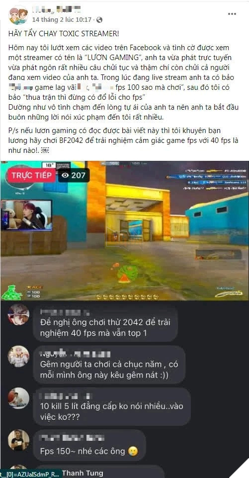 Streamer Đột Kích bị tố mắng chửi người xem, thậm chí còn bảo game quá nát 