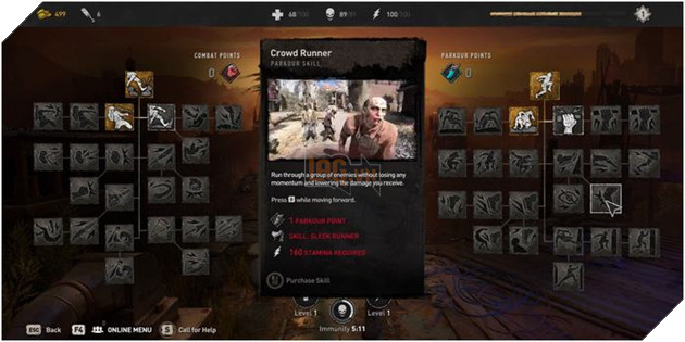 Dying Light: Những kỹ năng Parkour xịn sò nên lựa chọn sở hữu sớm nhất có thể 8