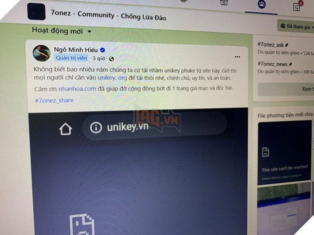 Bo go UniKey gia mao,  Virus,  Malware,  Cai cam anh 1