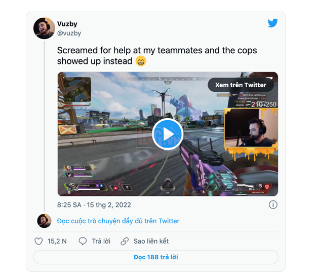 Cảnh sát ghé thăm streamer sau khi nghe anh ta kêu cứu trong Apex Legends 2