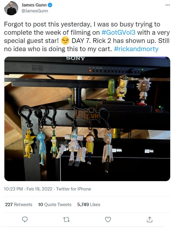 James Gunn nhá hàng một nhân vật bí ẩn trong Guardians of the Galaxy 3