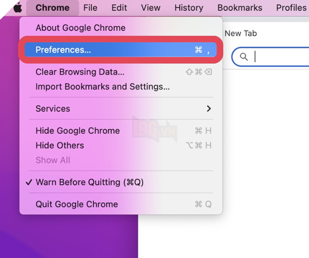 Cách đặt Google Chrome làm trình duyệt mặc định trên máy Mac 2