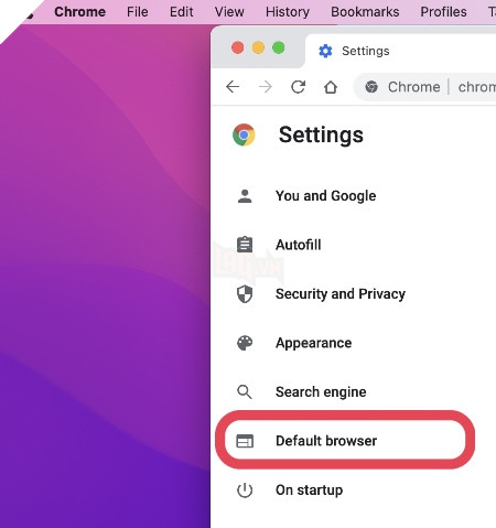 Cách đặt Google Chrome làm trình duyệt mặc định trên máy Mac 3