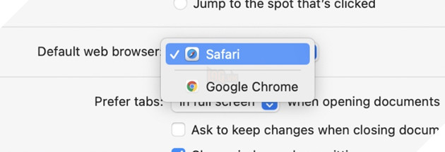 Cách đặt Google Chrome làm trình duyệt mặc định trên máy Mac 5