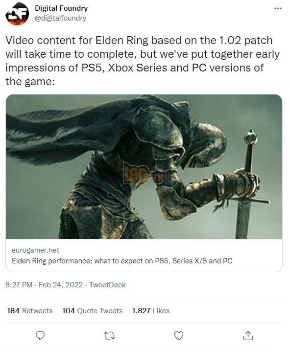 Game thủ Elden Ring nhận trái đắng hiệu năng kém trên PS5 và Xbox Series X